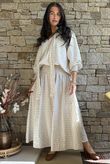 Nonni Gingham Ripley Skirt Stone